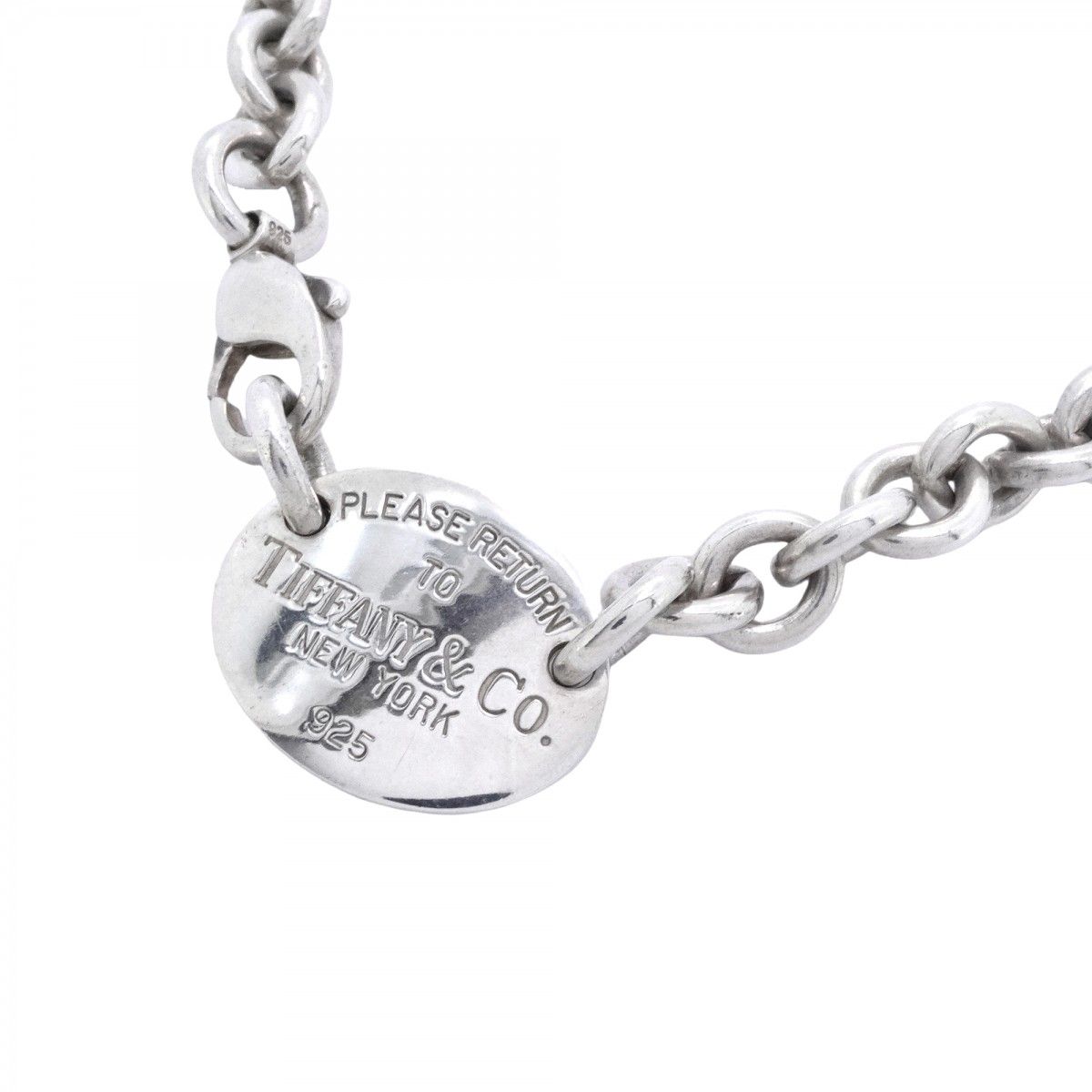 Tiffany & Co Necklace Return to Oval Silver