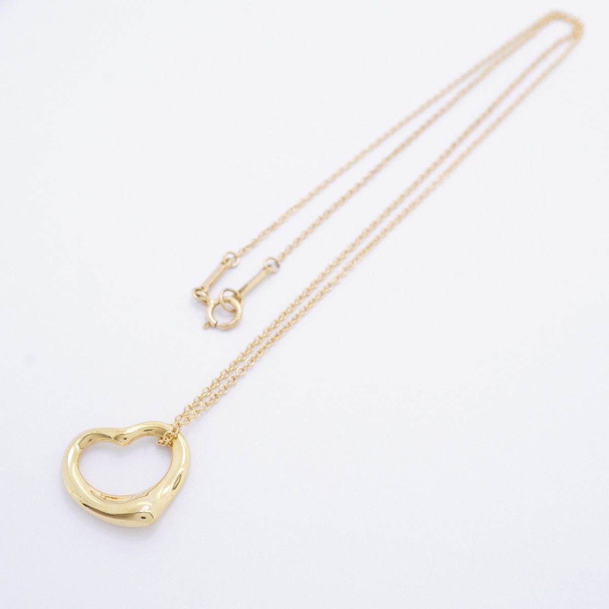 Tiffany & Co Necklace Open Heart 18k Yellow Gold — view 3