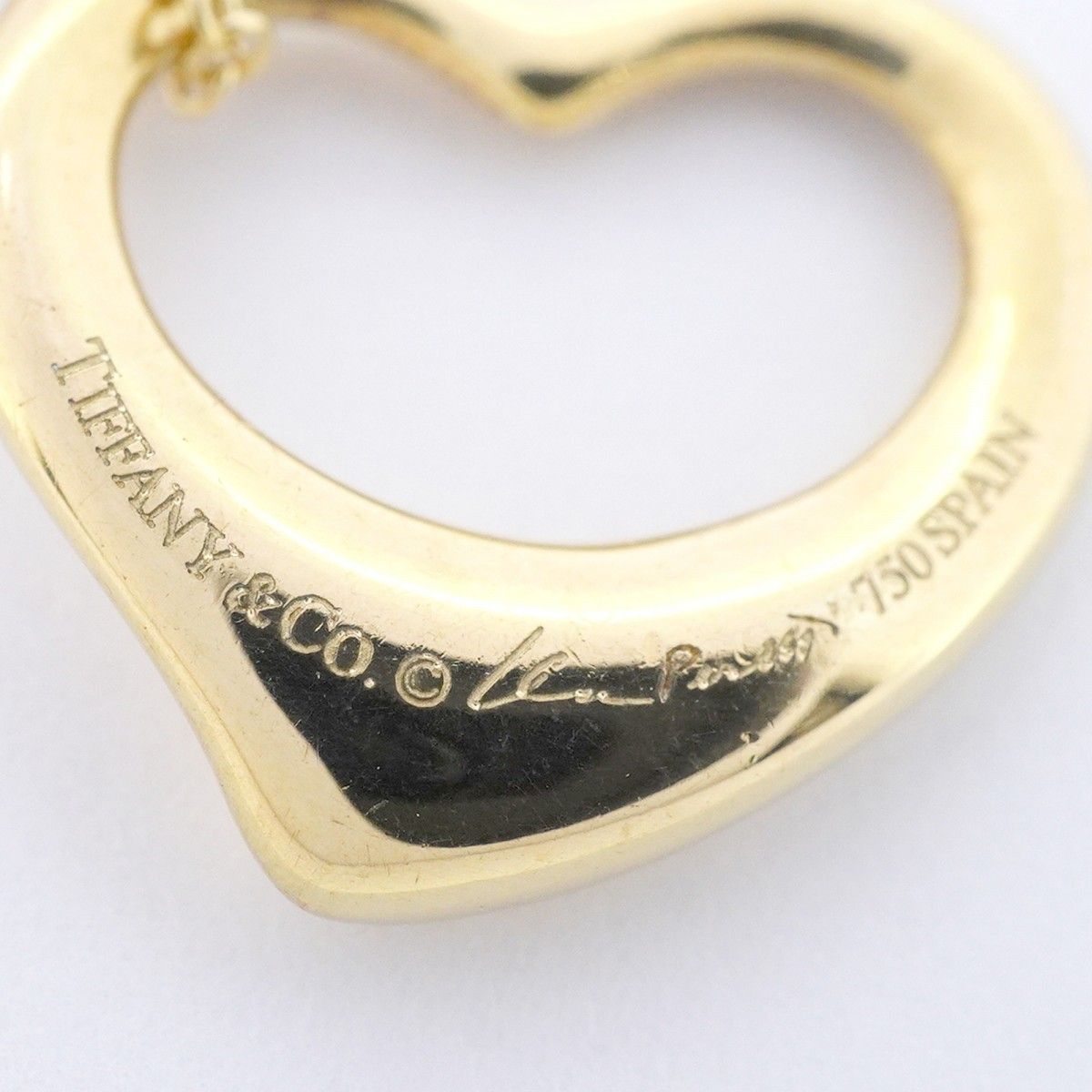 Tiffany & Co Necklace Open Heart 18k Yellow Gold — view 8