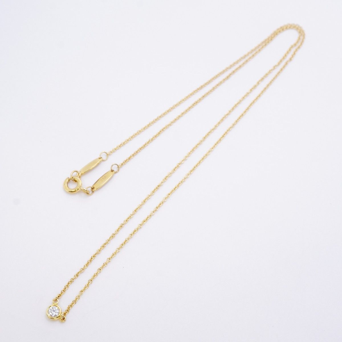 Tiffany & Co Necklace by the Yard 18k Yellow Gold Diamond — view 3