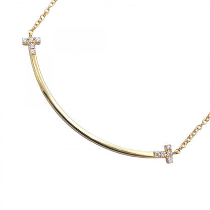 Tiffany & Co Necklace T Smile Small 18k Yellow Gold Diamond