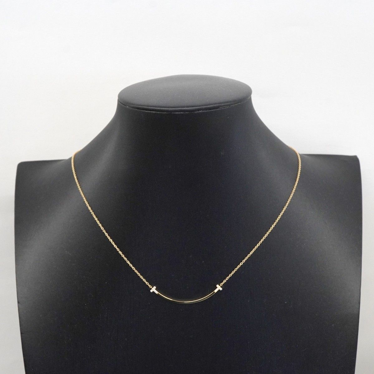 Tiffany & Co Necklace T Smile Small 18k Yellow Gold Diamond — view 7