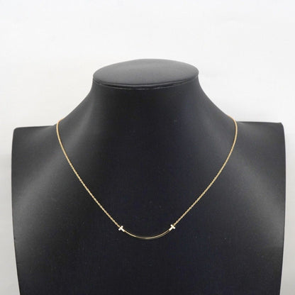 Tiffany & Co Necklace T Smile Small 18k Yellow Gold Diamond — view 7