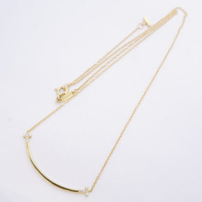 Tiffany & Co Necklace T Smile Small 18k Yellow Gold Diamond — view 3