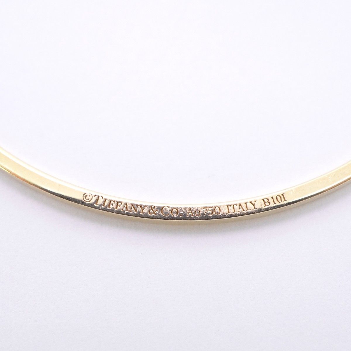 Tiffany & Co Necklace T Smile Small 18k Yellow Gold Diamond — view 6