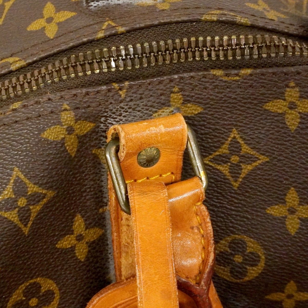 Louis Vuitton Boston Bag Monogram Keepall 60 Brown — view 9
