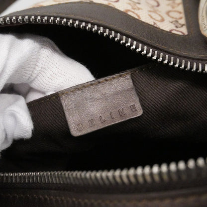 Celine Handbag C Macadam Canvas Brown Silver — view 5