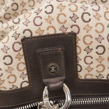 Celine Handbag C Macadam Canvas Brown Silver — view 8
