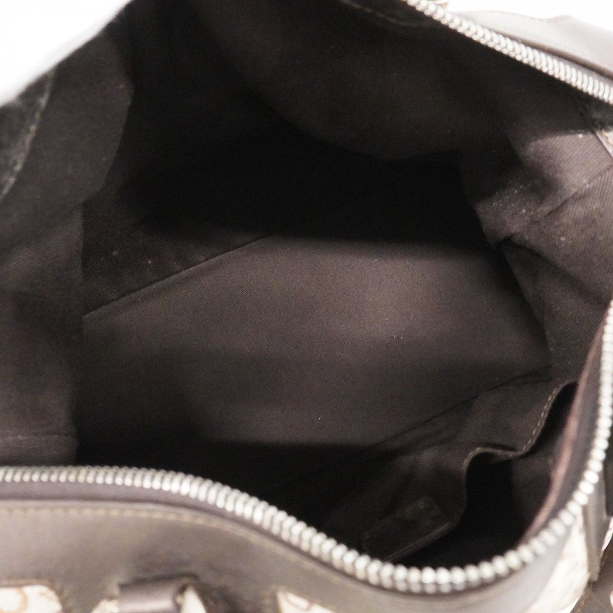 Celine Handbag C Macadam Canvas Brown Silver — view 4