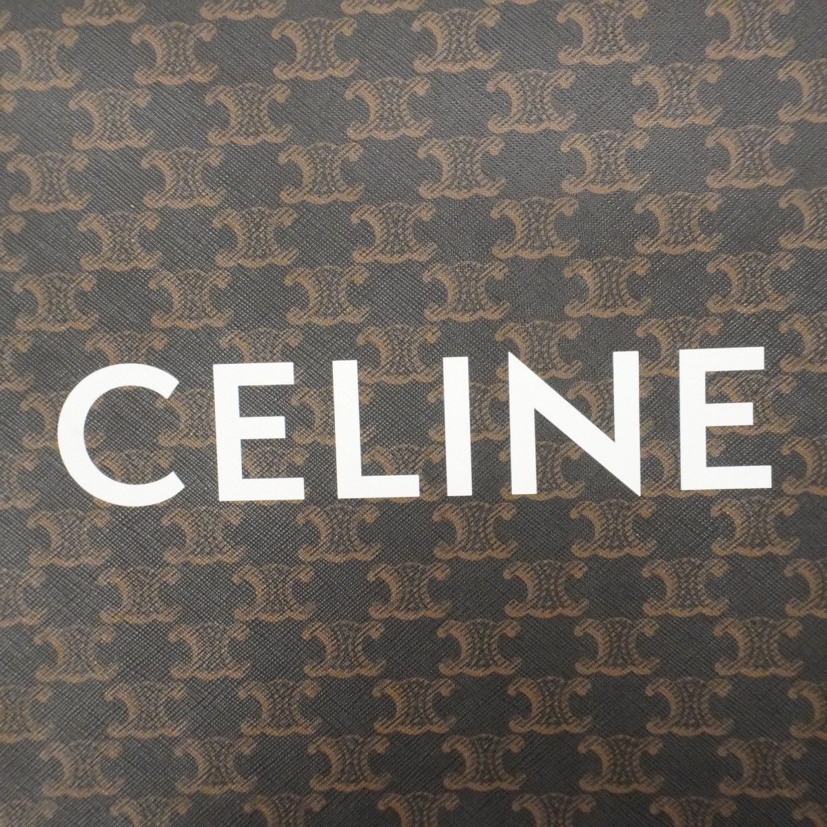 Celine Tote Trio Vertical Cover Brown Black Gold 2-Way — view 5
