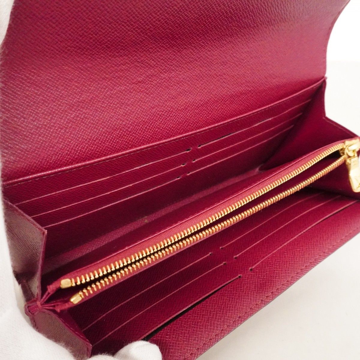 Louis Vuitton Wallet Monogram Portefeuille Sarah Fuchsia — view 3