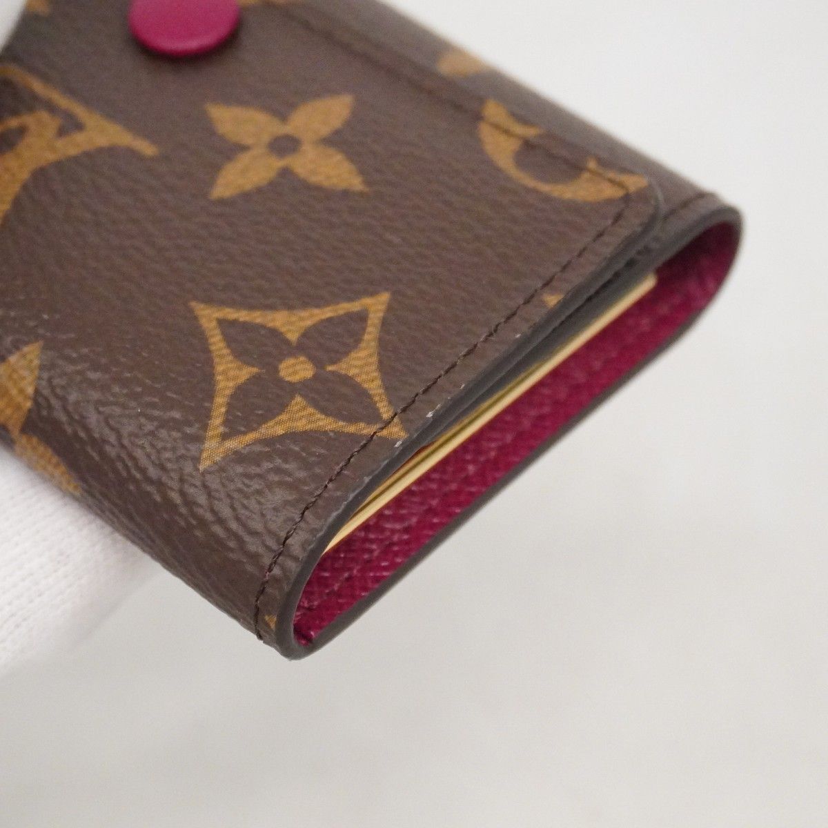 Louis Vuitton Key Case Monogram Multicles 6 Fuchsia Key Holder — view 5