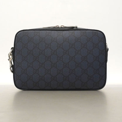 Gucci Shoulder Bag GG Supreme Navy Silver — view 7