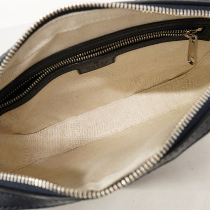 Gucci Shoulder Bag GG Supreme Navy Silver — view 4