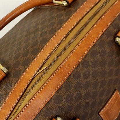Celine Boston Bag Macadam Brown Gold — view 7