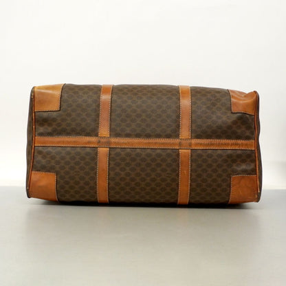 Celine Boston Bag Macadam Brown Gold — view 3