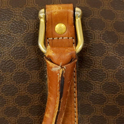 Celine Boston Bag Macadam Brown Gold — view 9