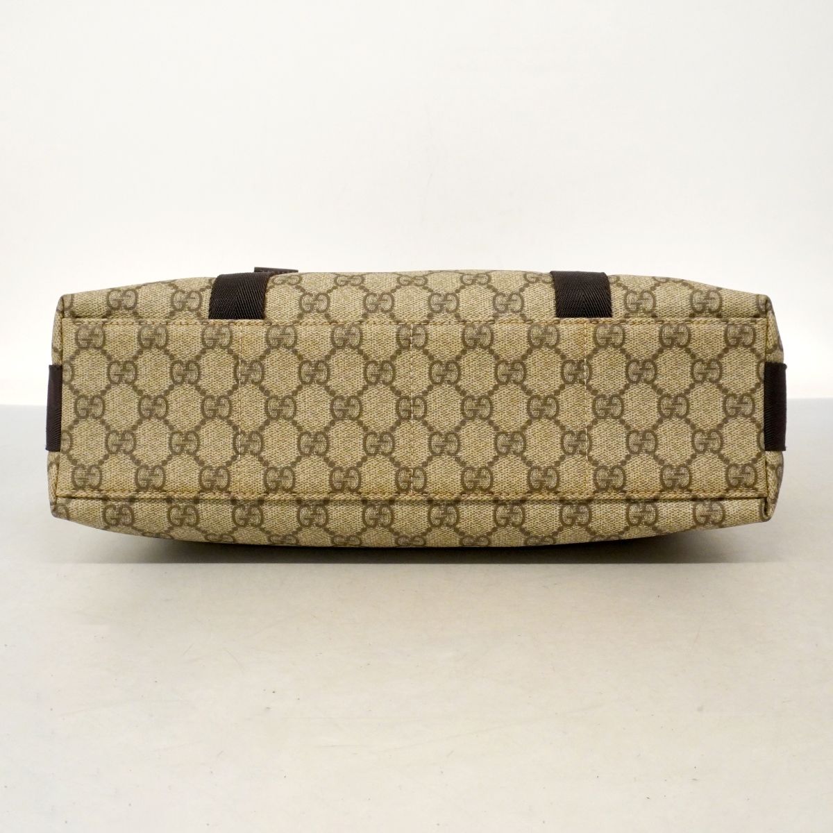 Gucci Shoulder Bag GG Supreme Beige Brown Silver — view 3