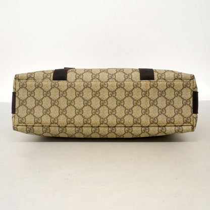 Gucci Shoulder Bag GG Supreme Beige Brown Silver — view 3