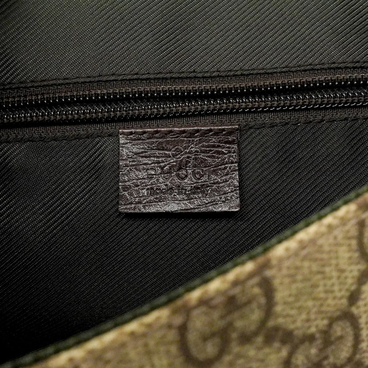 Gucci Shoulder Bag GG Supreme Beige Brown Silver — view 5