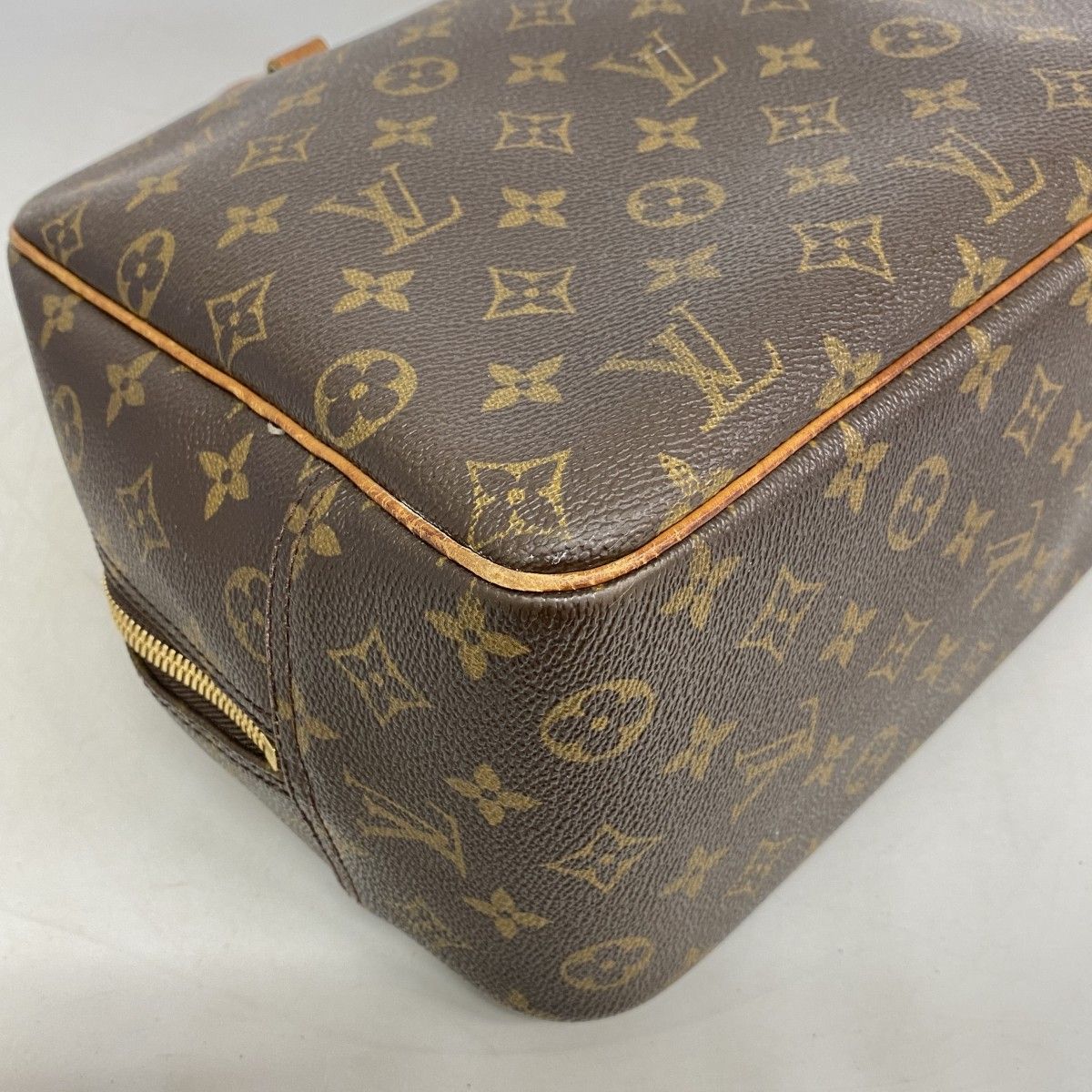 Louis Vuitton Handbag Monogram Deauville Brown — view 6