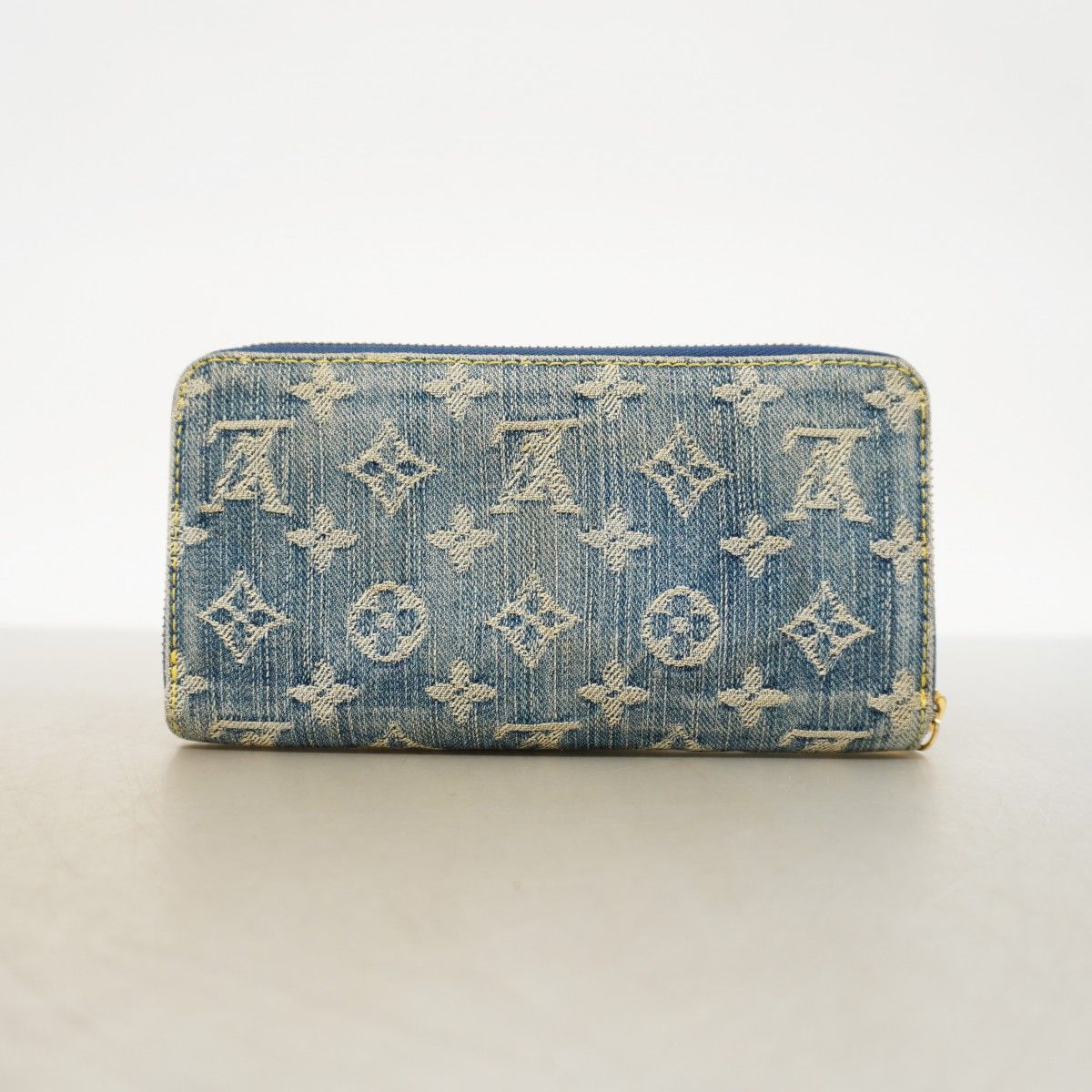 Louis Vuitton Wallet Monogram Denim Zippy Blue — view 7