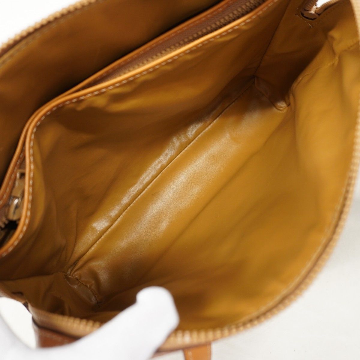 Celine Shoulder Bag Macadam Brown Gold — view 4