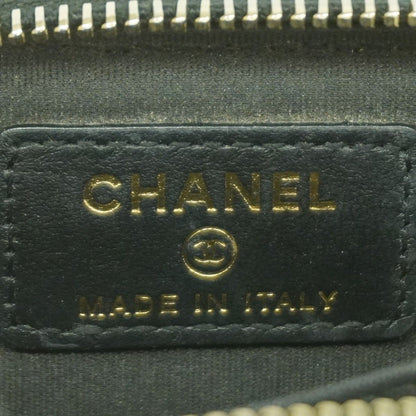 Chanel Coin Case CC Filigree Caviar Leather Black Gold — view 4