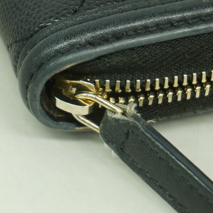 Chanel Coin Case CC Filigree Caviar Leather Black Gold — view 8