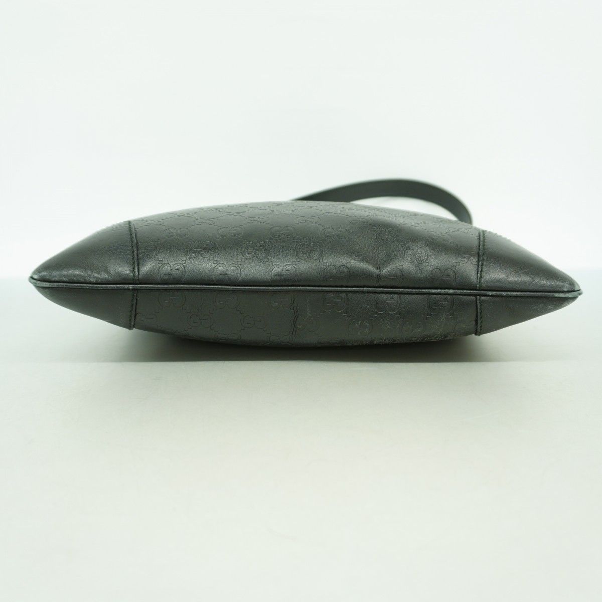 Gucci Shoulder Bag Guccissima Leather Black Silver — view 3