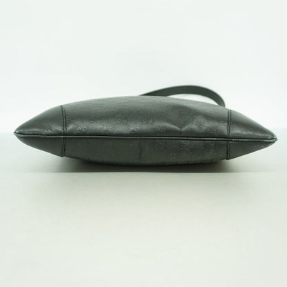 Gucci Shoulder Bag Guccissima Leather Black Silver — view 3