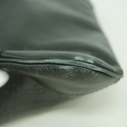 Gucci Shoulder Bag Guccissima Leather Black Silver — view 8