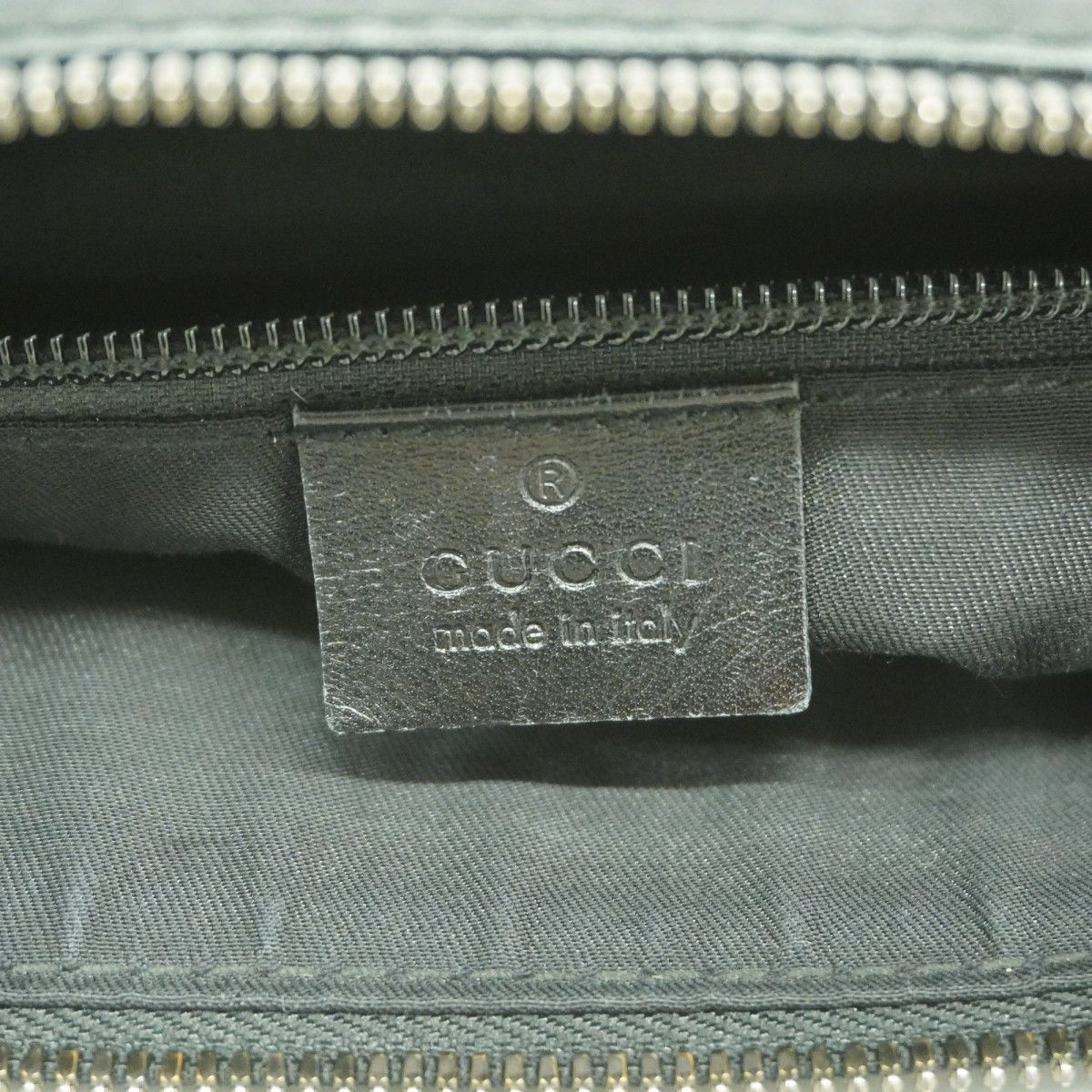 Gucci Shoulder Bag Guccissima Leather Black Silver — view 5
