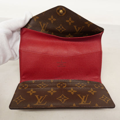 Louis Vuitton Trifold Wallet Monogram Portefeuille Josephine Rouge — view 4