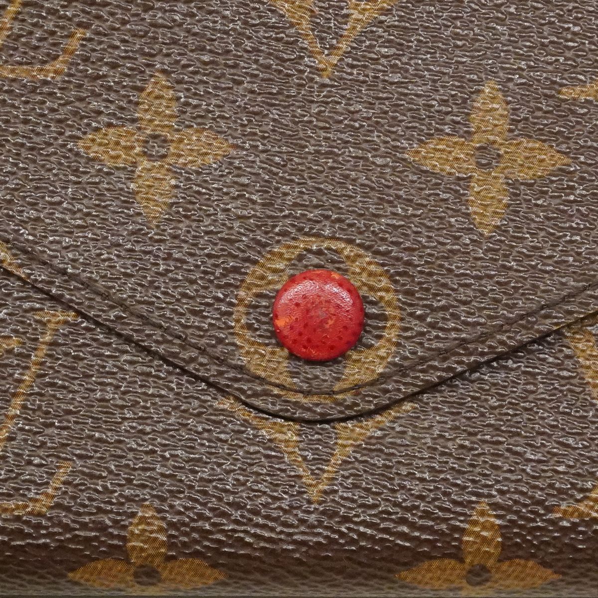 Louis Vuitton Trifold Wallet Monogram Portefeuille Josephine Rouge — view 8