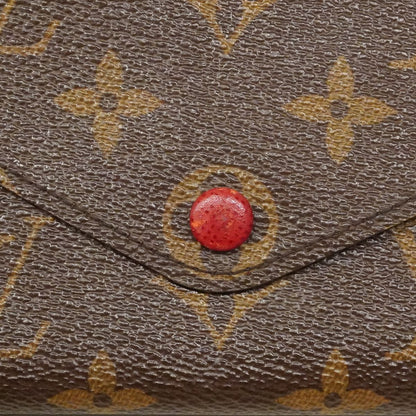 Louis Vuitton Trifold Wallet Monogram Portefeuille Josephine Rouge — view 8