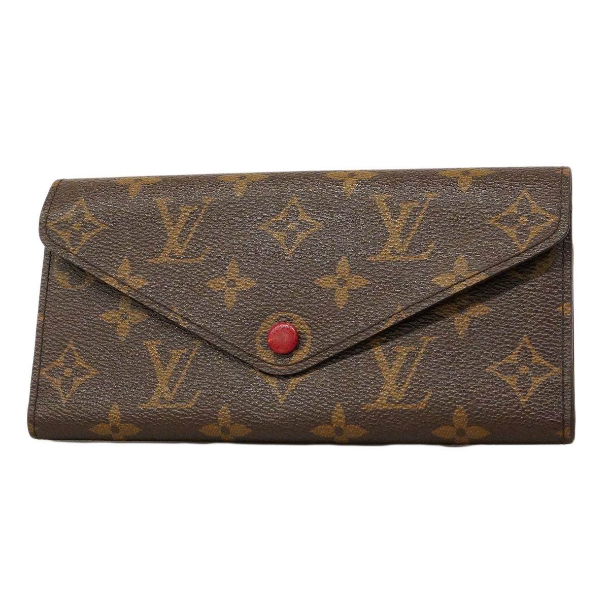Louis Vuitton Trifold Wallet Monogram Portefeuille Josephine Rouge