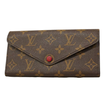 Louis Vuitton Trifold Wallet Monogram Portefeuille Josephine Rouge