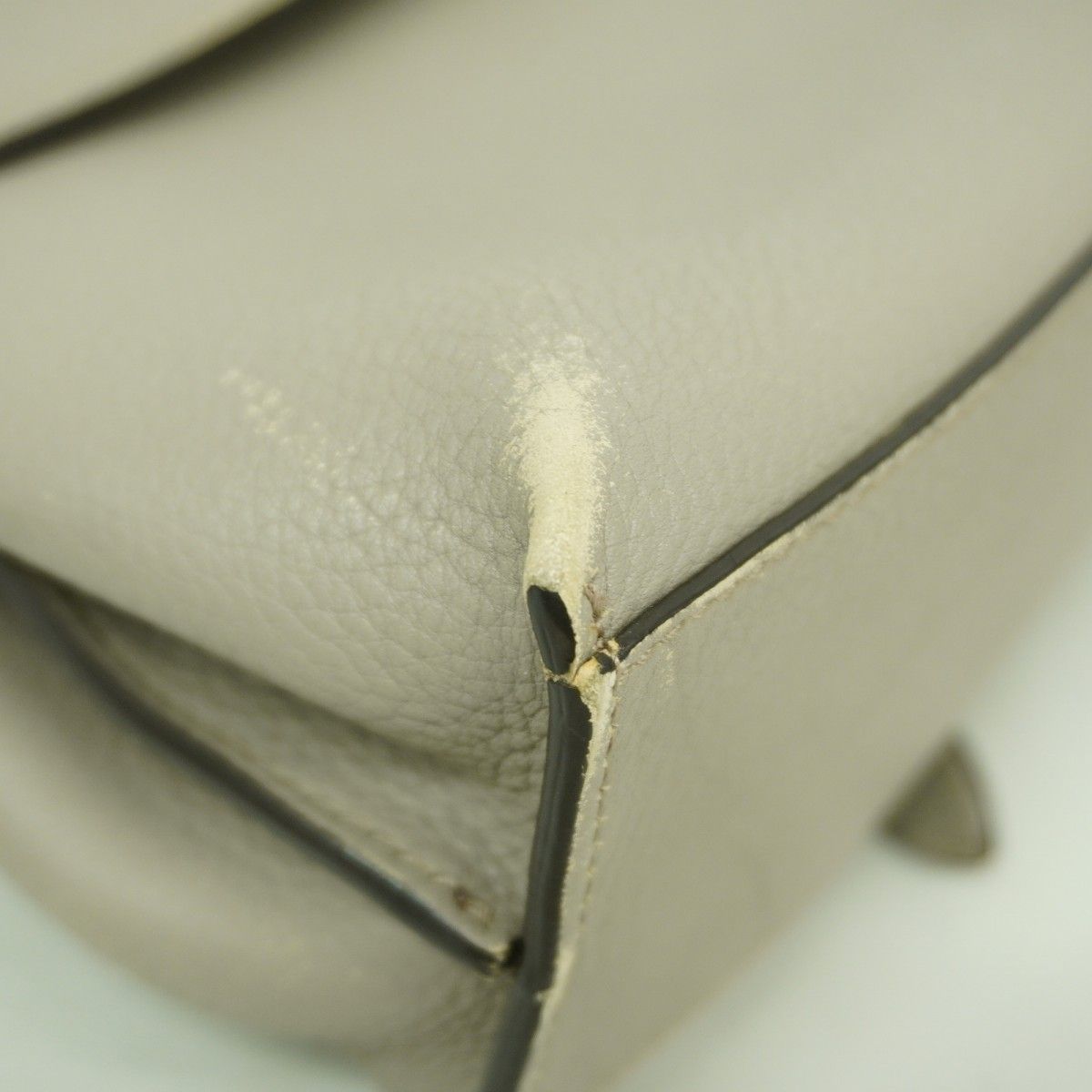 Gucci Handbag Bamboo Daily Leather Gray Silver 2-Way — view 7