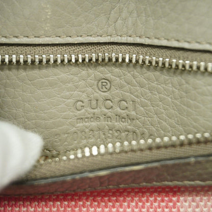 Gucci Handbag Bamboo Daily Leather Gray Silver 2-Way — view 5