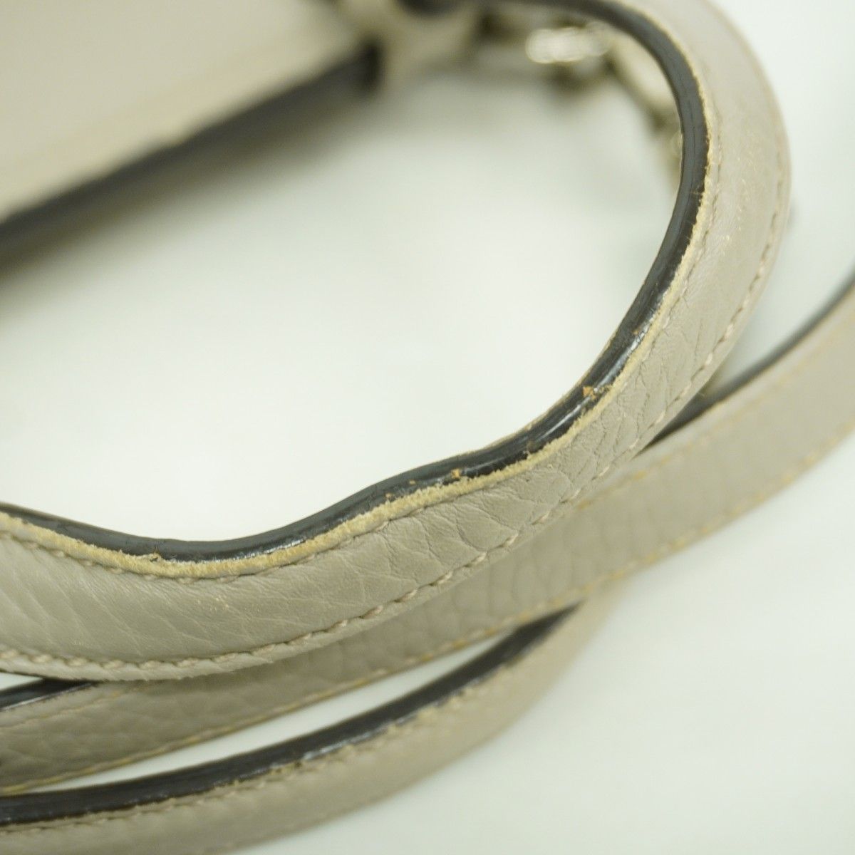 Gucci Handbag Bamboo Daily Leather Gray Silver 2-Way — view 8