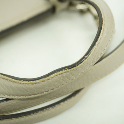 Gucci Handbag Bamboo Daily Leather Gray Silver 2-Way — view 8