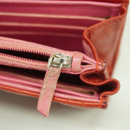 Chanel Wallet Quilted Lambskin Red Silver — view 5