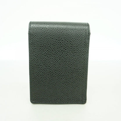 Chanel Cigarette Case Caviar Leather Black Champagne Gold — view 9