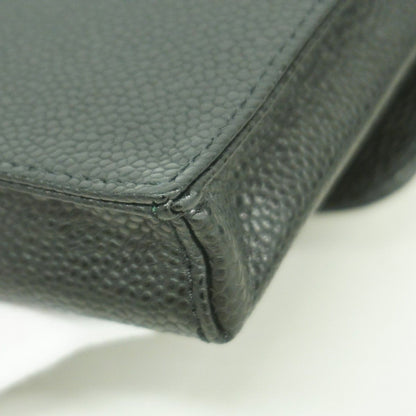 Chanel Cigarette Case Caviar Leather Black Champagne Gold — view 6