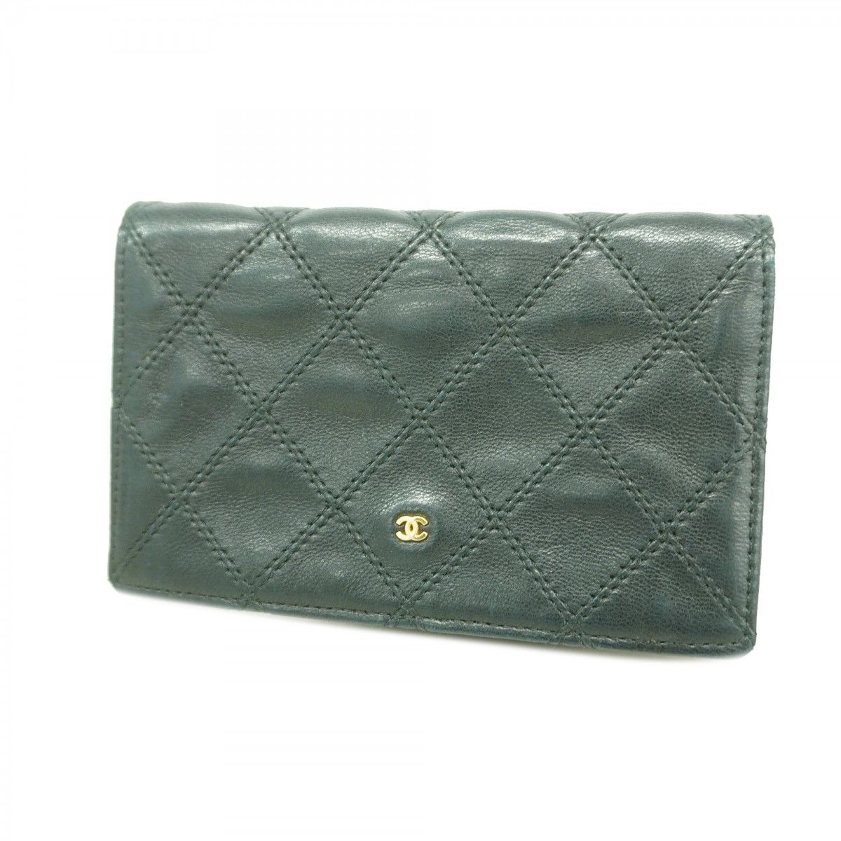 Chanel Coin Case Bicolor Leather Black Gold