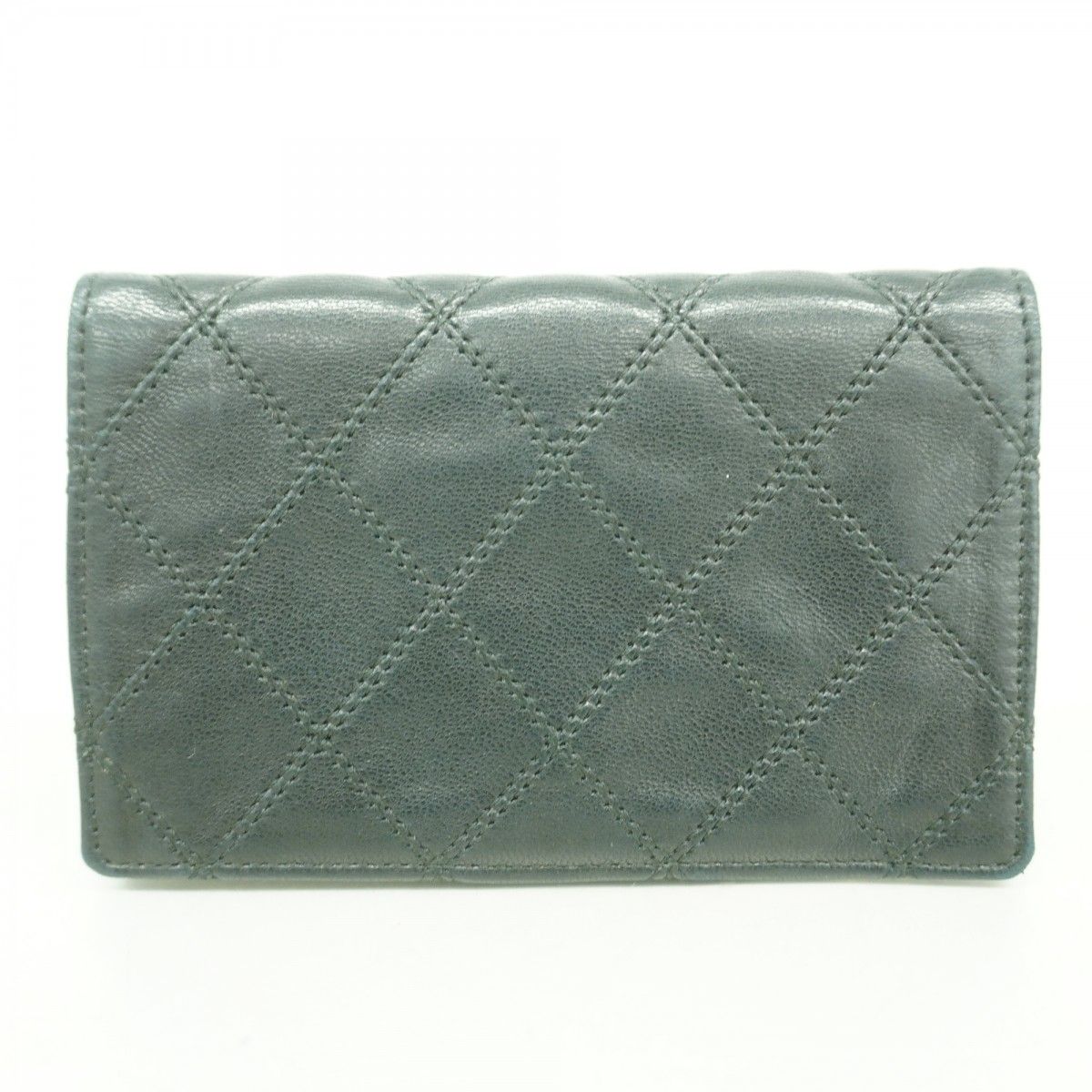 Chanel Coin Case Bicolor Leather Black Gold — view 9