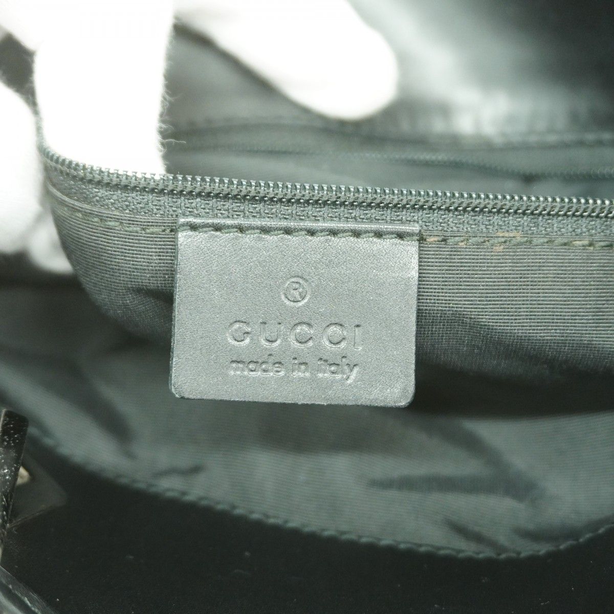 Gucci Tote Denim Gray Black Silver — view 5