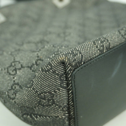 Gucci Tote Denim Gray Black Silver — view 8