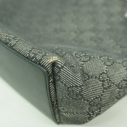 Gucci Tote Denim Gray Black Silver — view 7